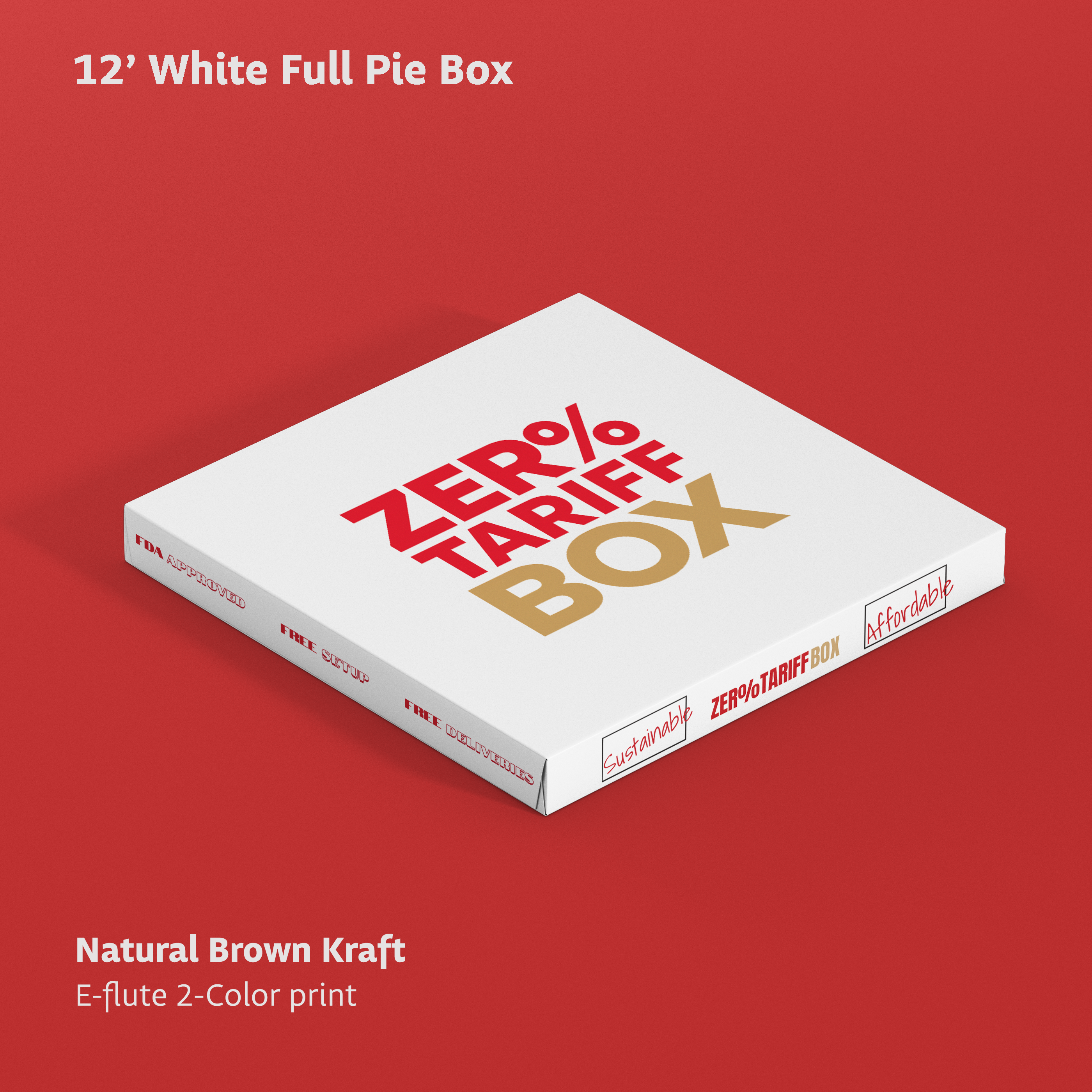 10 - 18" Custom Pizza Boxes
