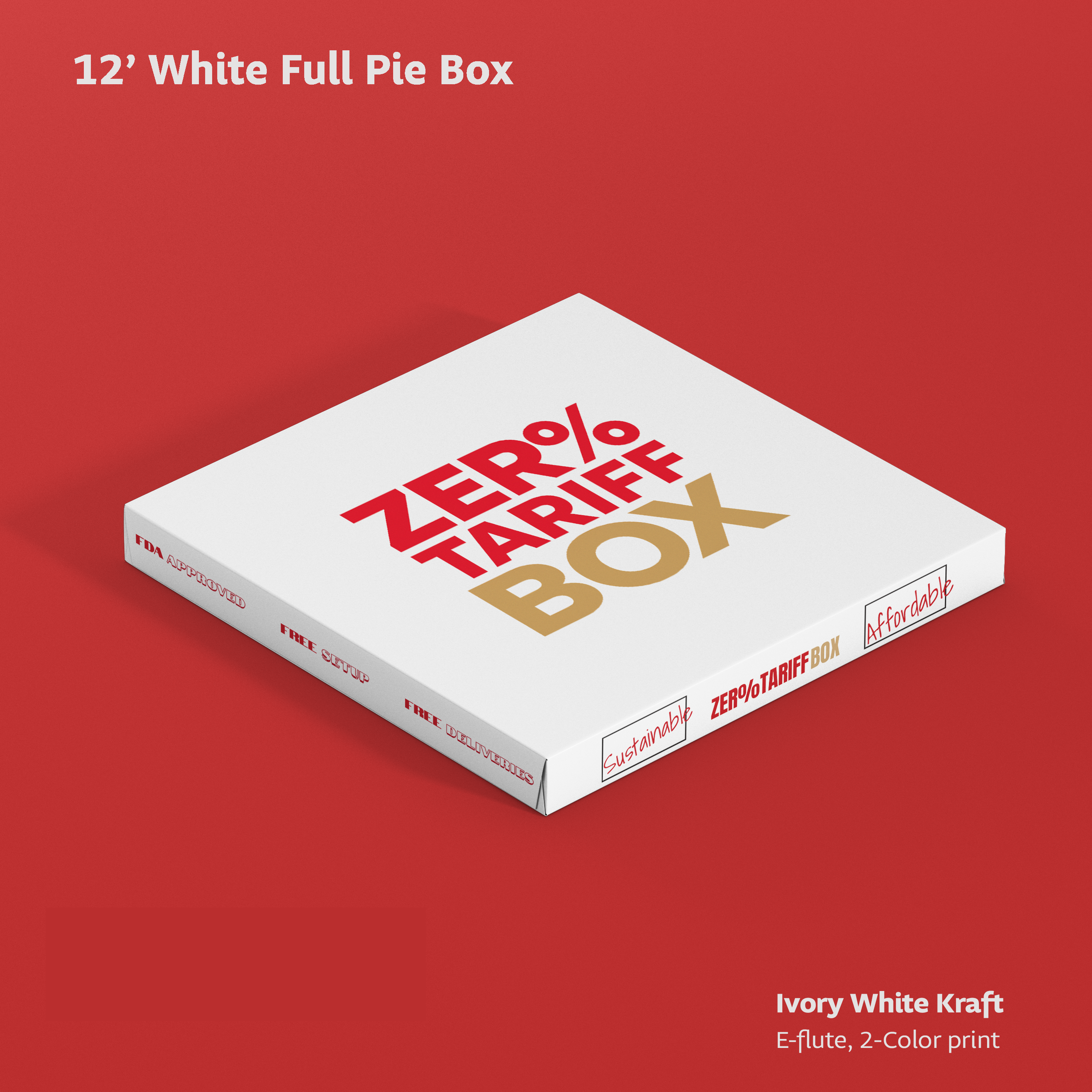 10 - 18" Custom Pizza Boxes