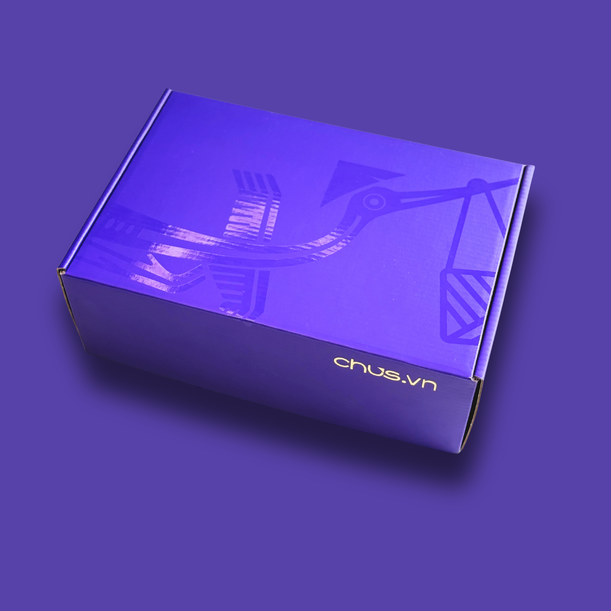 Premium custom mailer box with spot UV artwork and full-color printing for e-commerce, subscription, and retail packaging